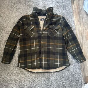 Freedom Foundry Men’s Super Plush Flannel green/white/yellow/dark blue XL